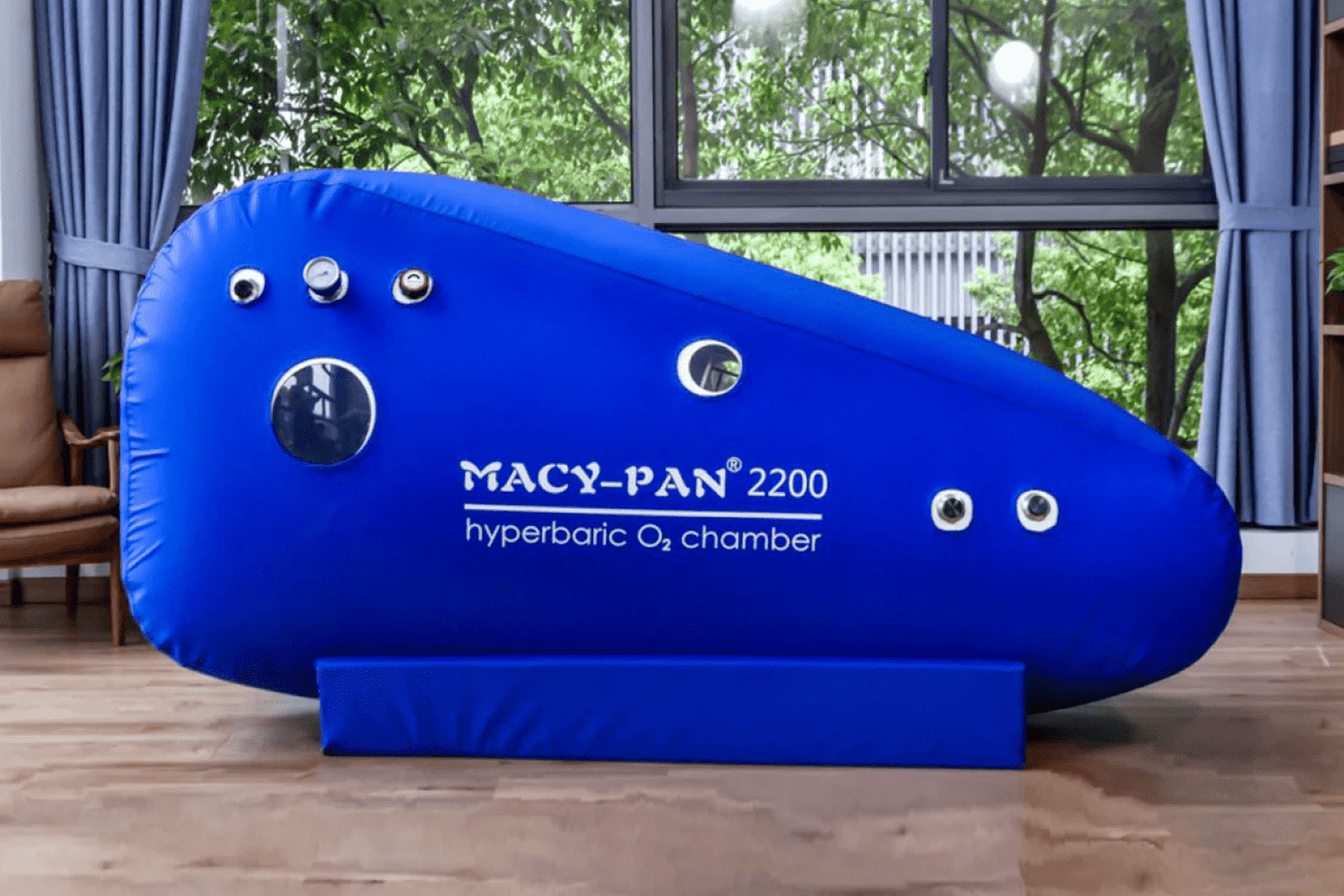 Macy-Pan ST2200 1.3 to 1.4 ATA Soft Sitting Hyperbaric Chamber front view