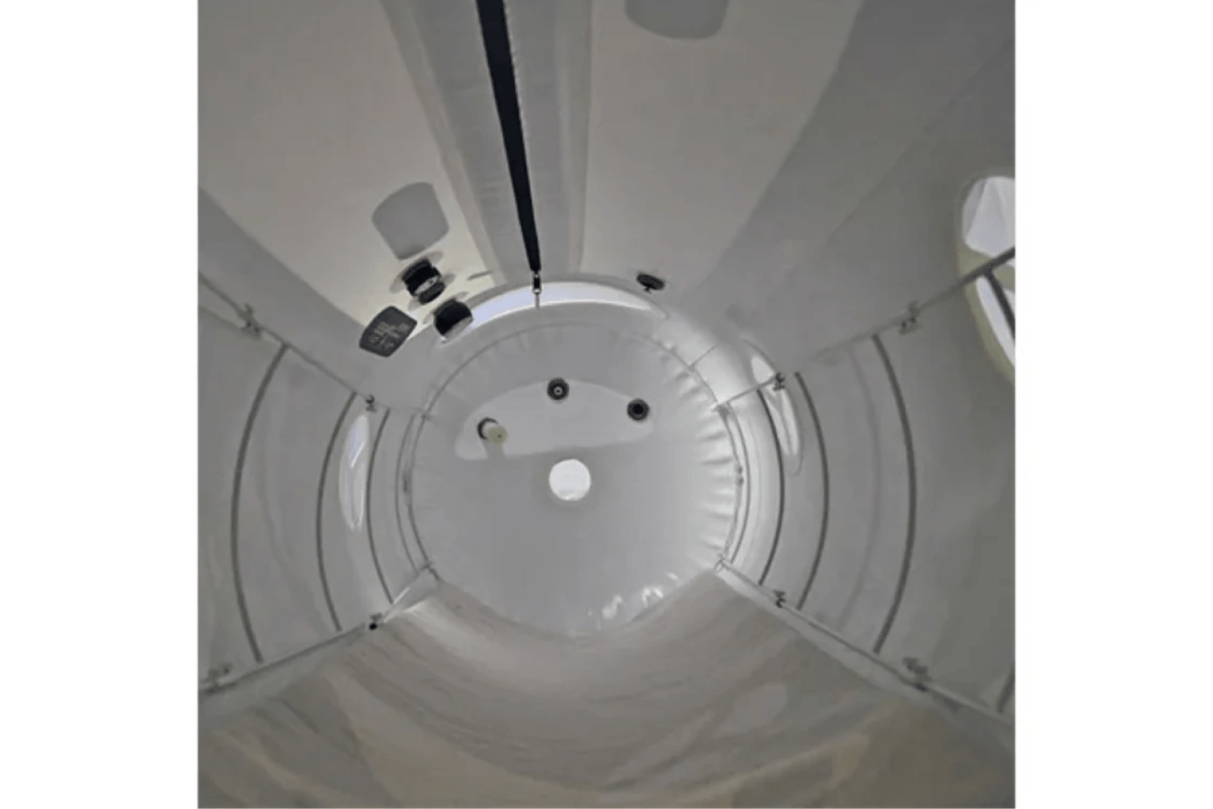 Macy Pan Home Hyperbaric Chamber spacious interior view with YKK zippers and other controls