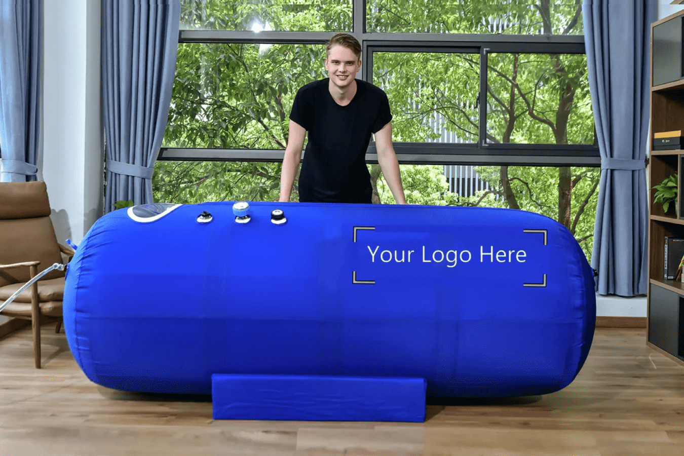Macy Pan 901 Soft Lying Hyperbaric Chamber customizable logo