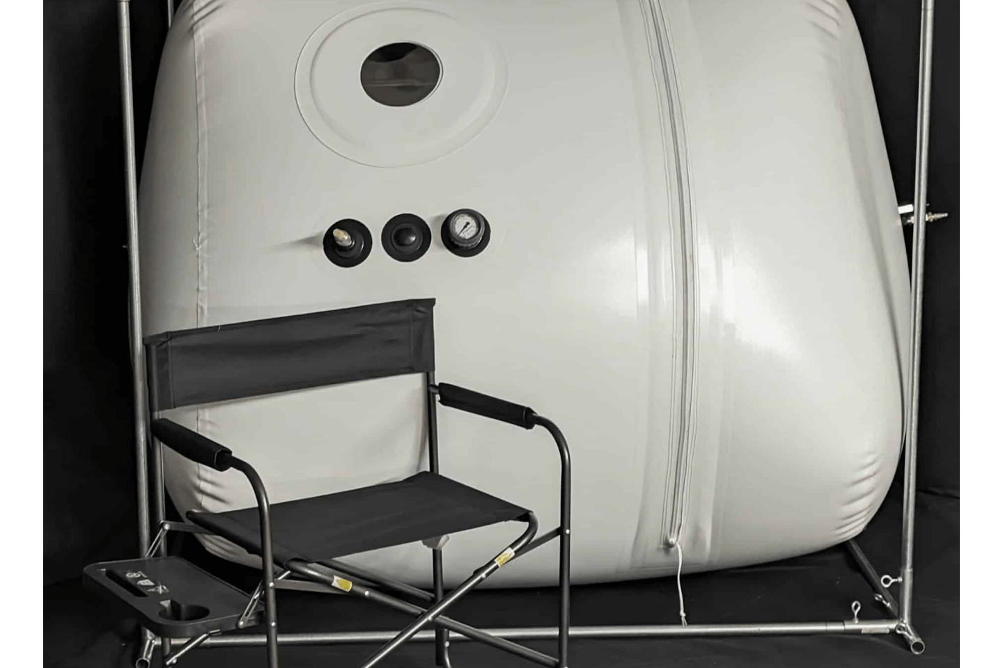 Hbot Therapy Sit or Recline chamber with chair
