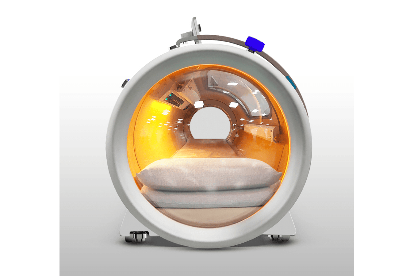 Quest30 Monoplace Hyperbaric Chamber full-size windows