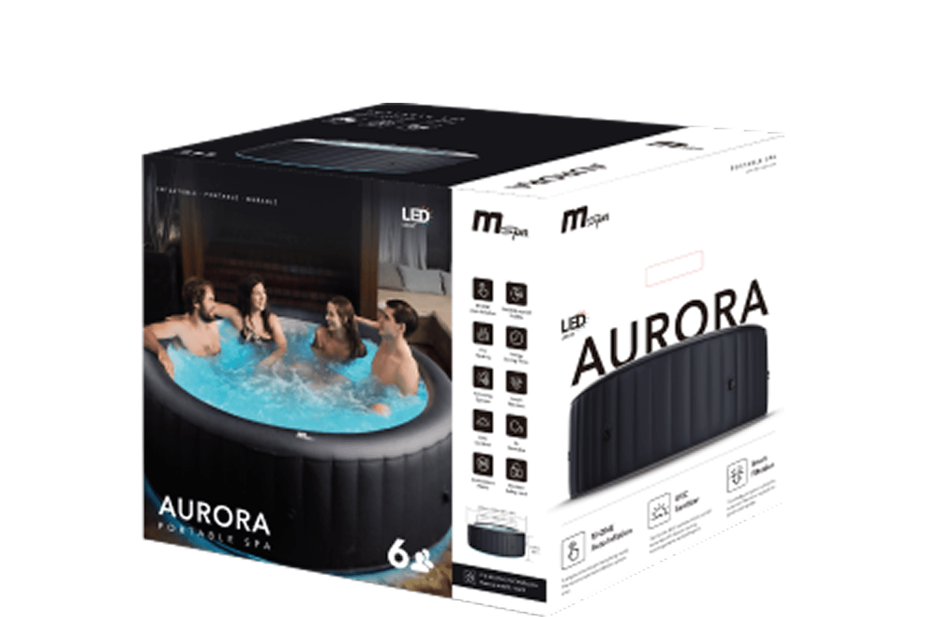 MSPA Aurora 6 Person Hot Tub