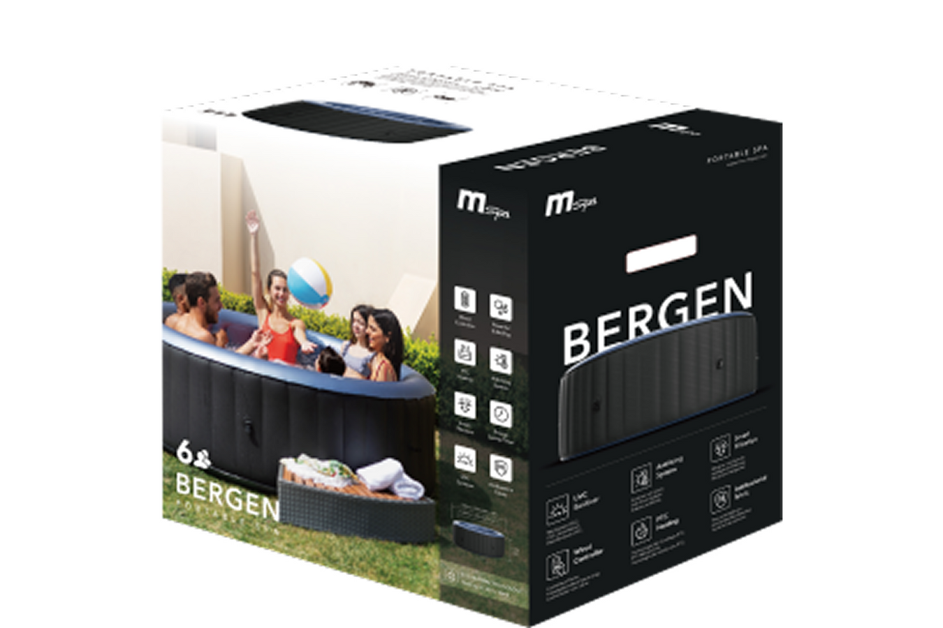 MSPA Bergen 4 Person Hot Tub