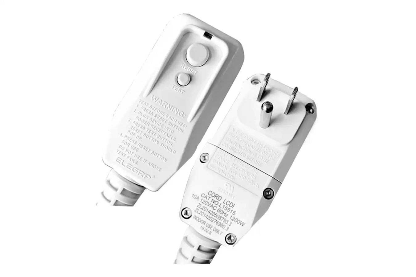 Penguin Chillers Ice Plunge power plug front and back view
