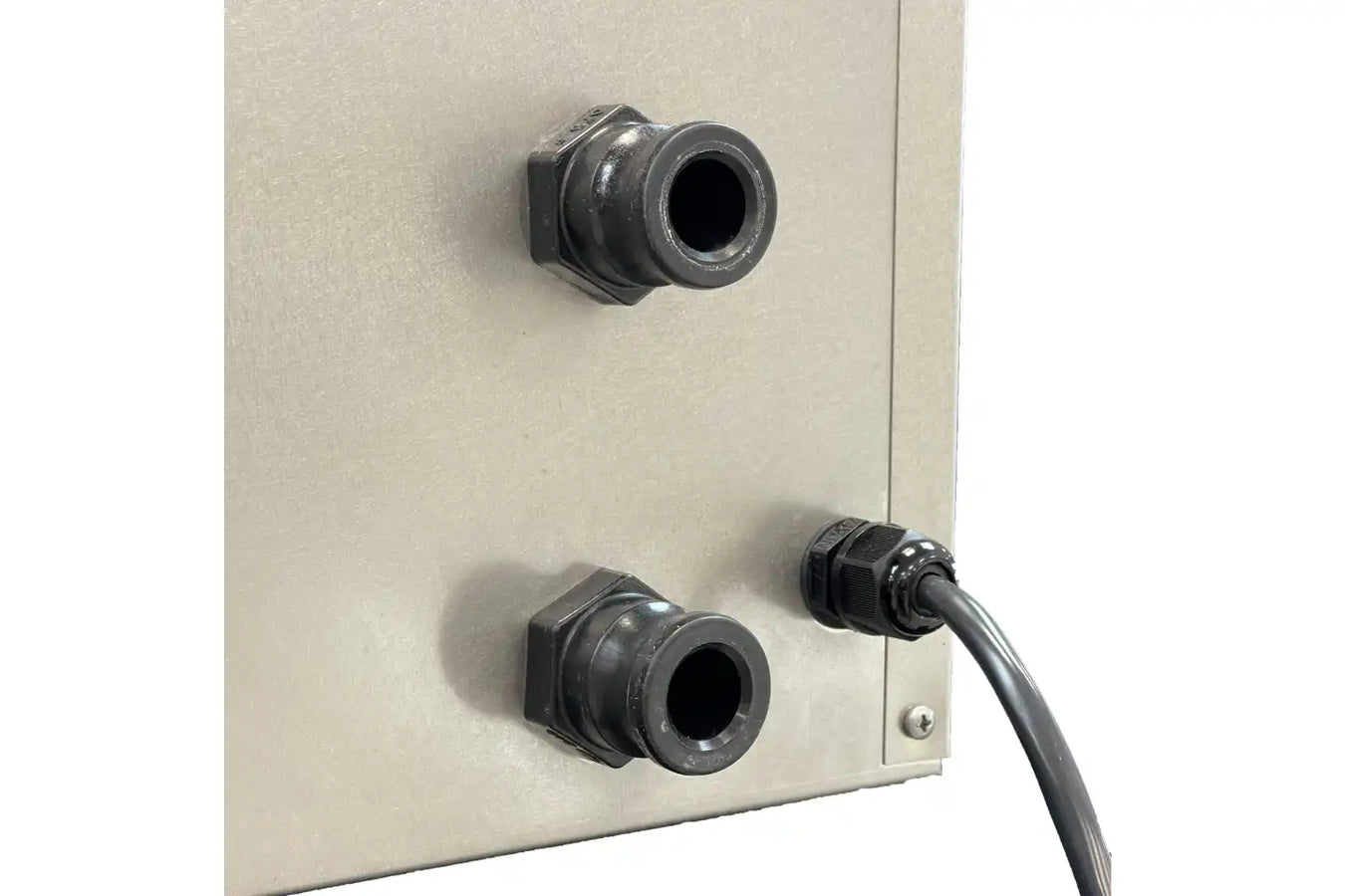 Penguin Chillers Cold Plunge with hose outlets and rain-proof grade power cord