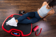 Vibration Plate in use, Power Plate MOVE Vibration Platform