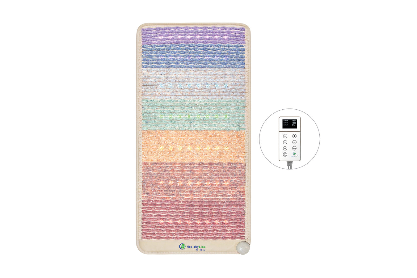 Healthyline Chakra Mat top view with controller