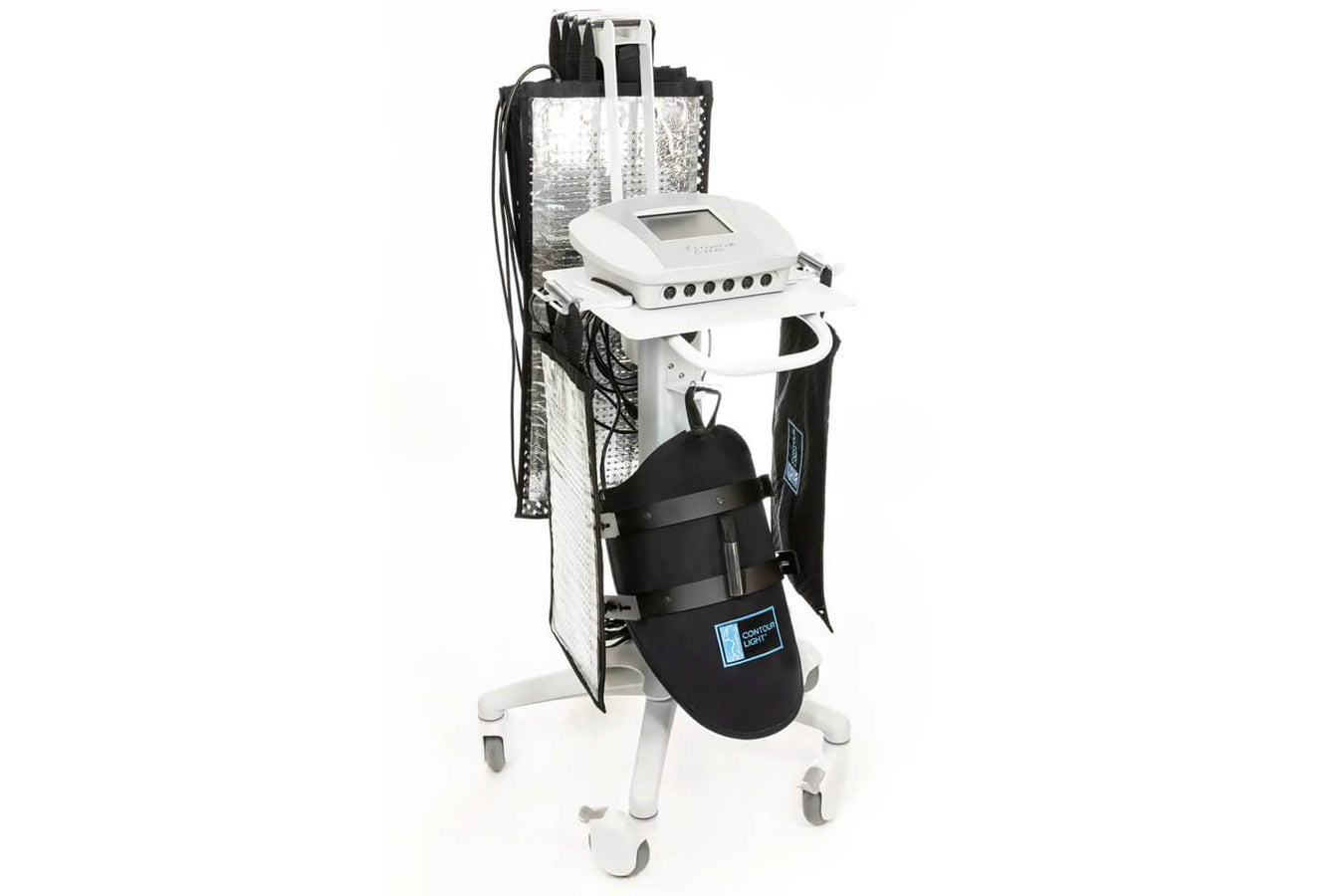 Contour Light Therapy system custom cart isolated against a white background