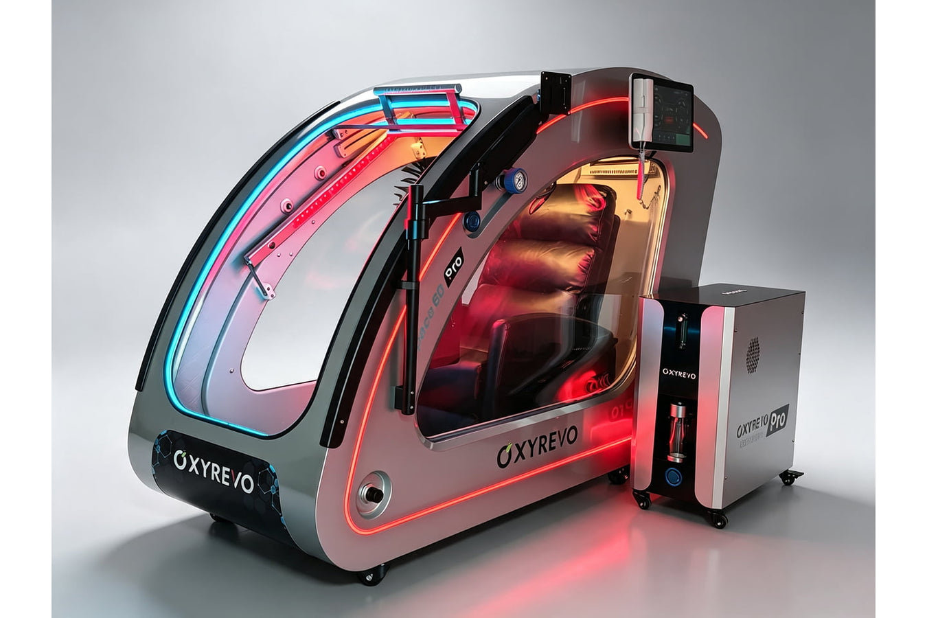 Space60 Pro studio shot with ambient red lighting