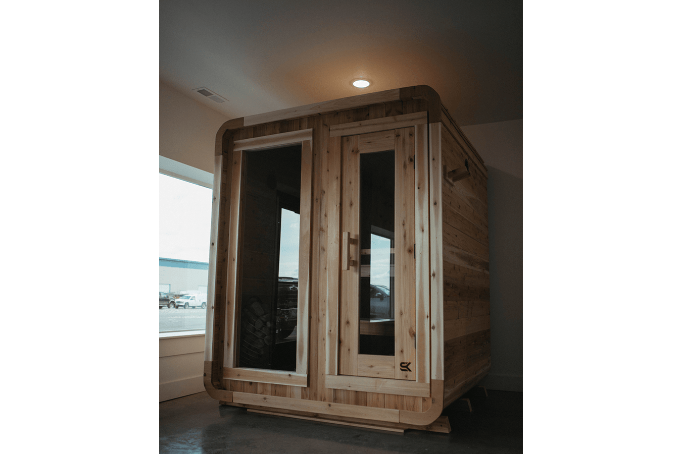 The Sweat Cabin 4-6 Person Cedar Sauna by Sweat Kingdom