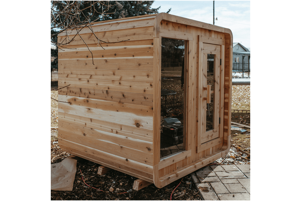 The Sweat Cabin 4-6 Person Cedar Sauna by Sweat Kingdom