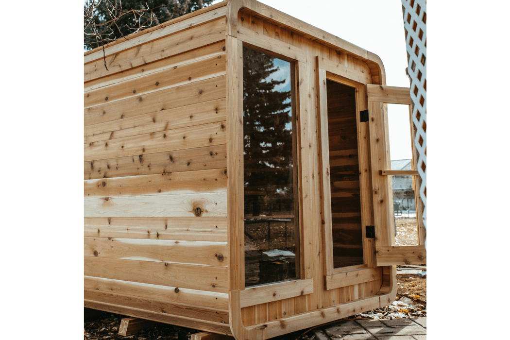 The Sweat Cabin 4-6 Person Cedar Sauna by Sweat Kingdom