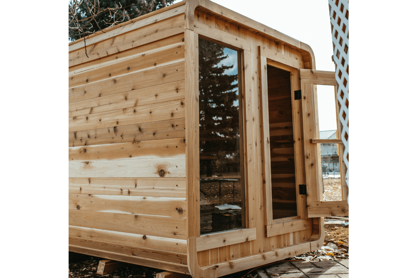 The Sweat Cabin 4-6 Person Cedar Sauna by Sweat Kingdom