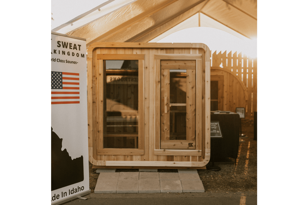 The Sweat Cabin 4-6 Person Cedar Sauna by Sweat Kingdom