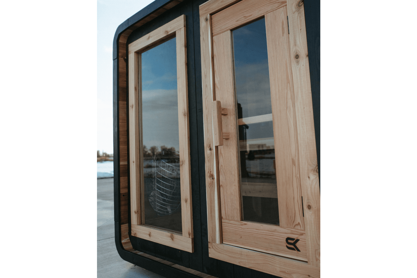 The Sweat Cabin Blackout Edition 4-6 Person Cedar Sauna by Sweat Kingdom