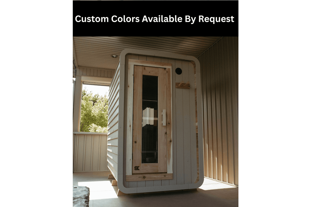 The Sweat Cabin Blackout Edition 4-6 Person Cedar Sauna by Sweat Kingdom