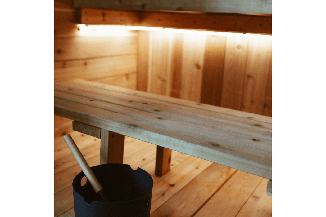 The Sweat Cabin Blackout Edition 4-6 Person Cedar Sauna by Sweat Kingdom