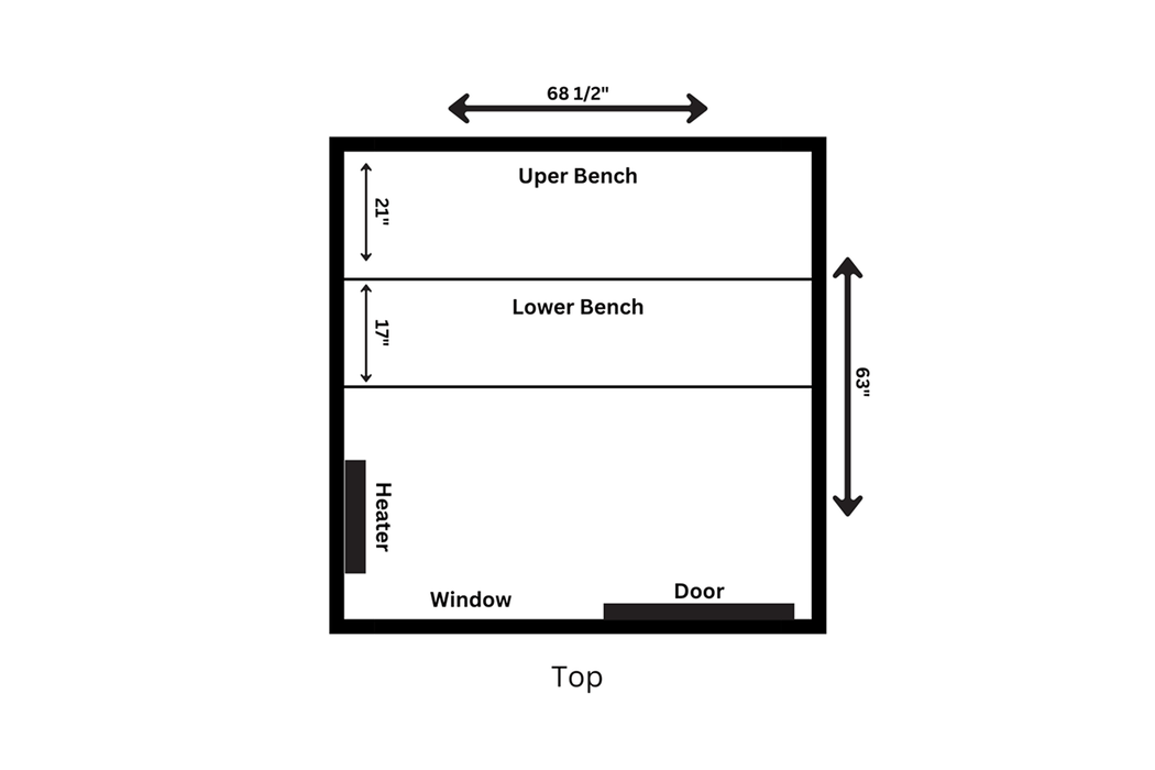 The Sweat Cabin Blackout Edition 4-6 Person Cedar Sauna by Sweat Kingdom