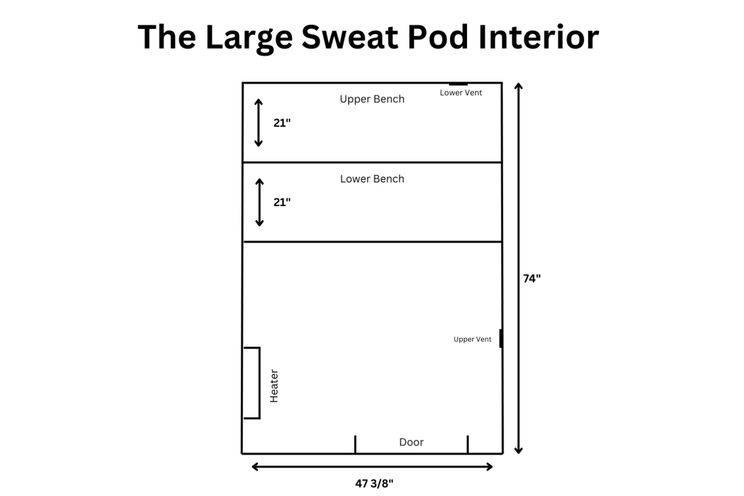 The Sweat Pod 2-4 Person Cedar Sauna by Sweat Kingdom