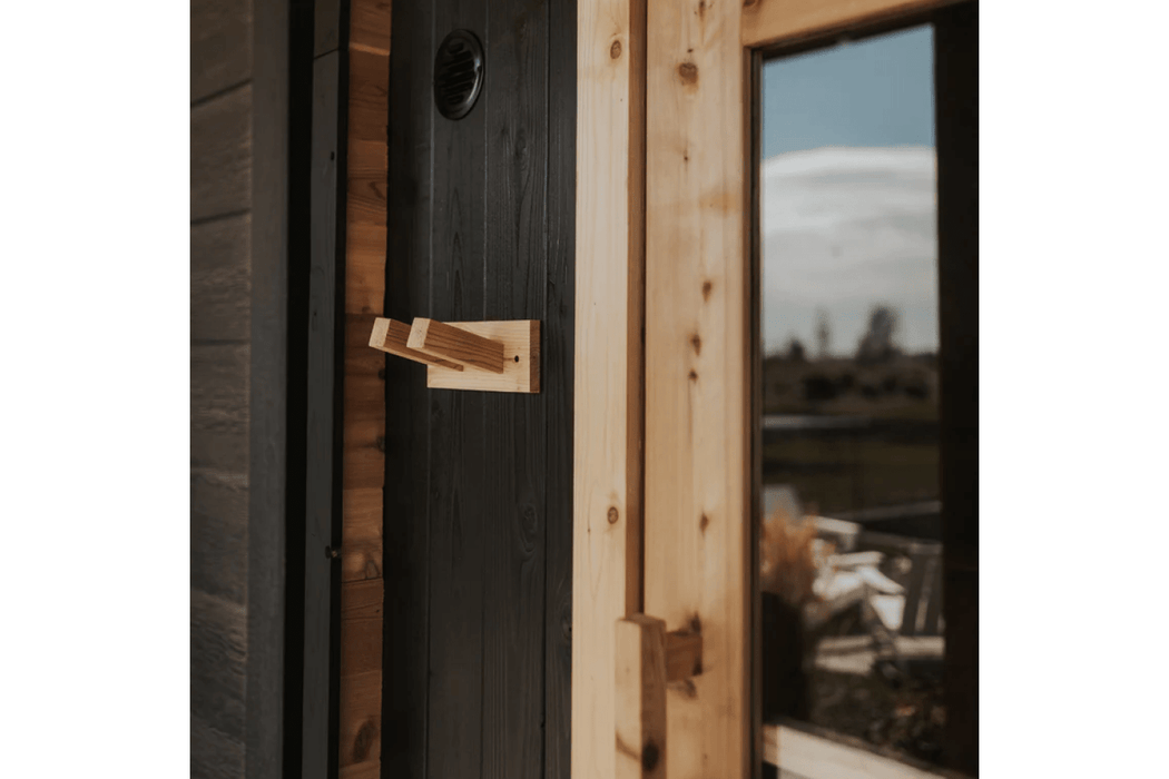 The Sweat Pod Blackout Edition 2-4 Person Cedar Sauna by Sweat Kingdom