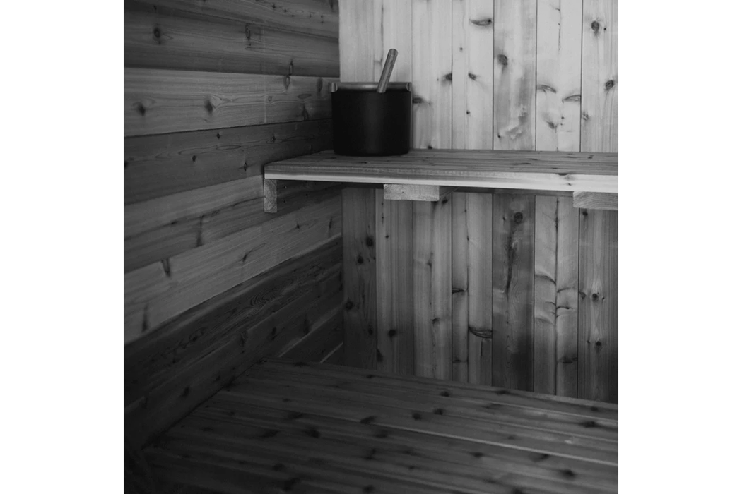 The Sweat Pod Blackout Edition 2-4 Person Cedar Sauna by Sweat Kingdom