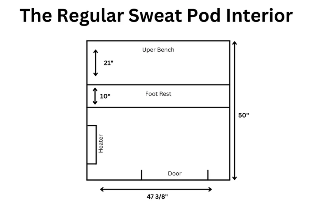 The Sweat Pod Blackout Edition 2-4 Person Cedar Sauna by Sweat Kingdom