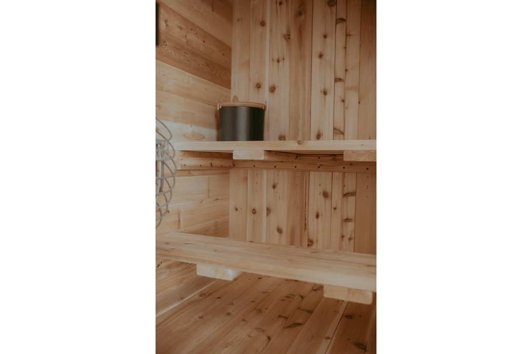 The Sweat Pod Blackout Edition 2-4 Person Cedar Sauna by Sweat Kingdom