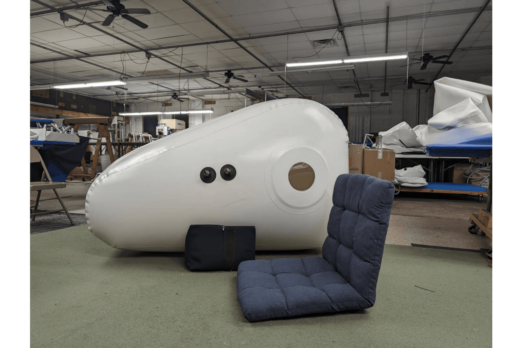 The Newtowne Soft Sided Hyperbaric Chamber with large window also provides an ample room for legless game chair