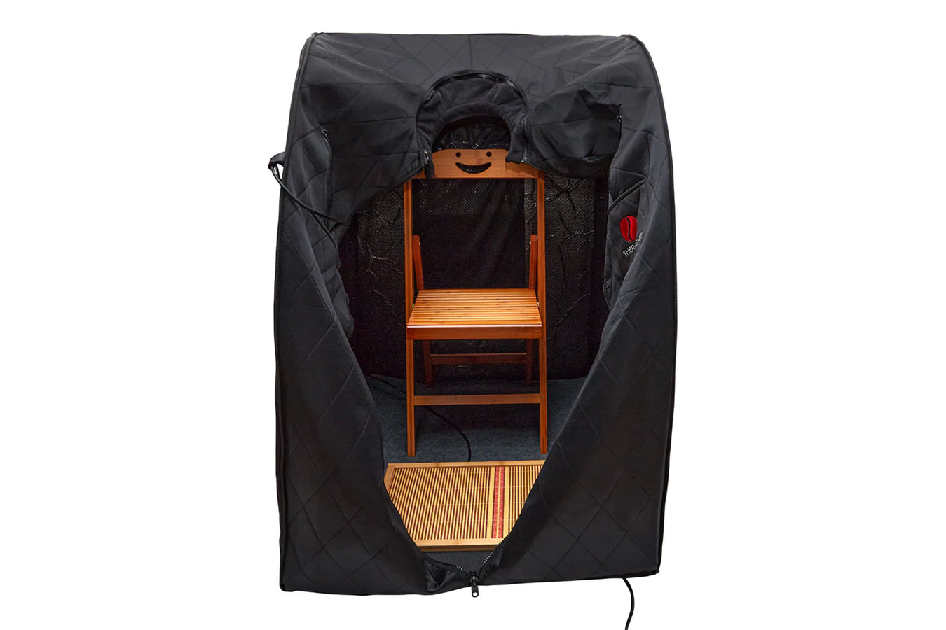 Therasage Indoor Sauna For Home with chair inside view