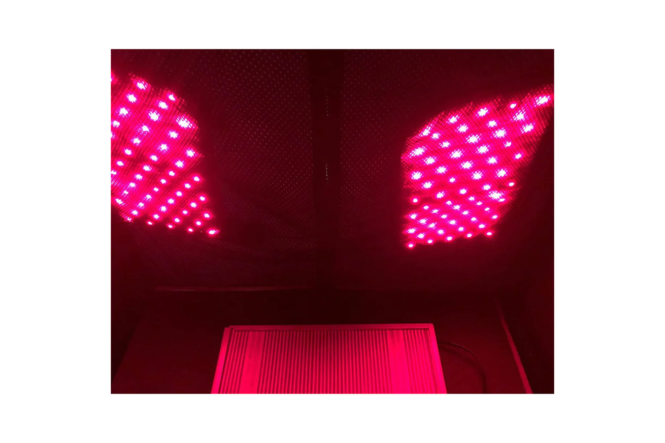 Therasage Indoor Sauna For Home inside view with infrared lights