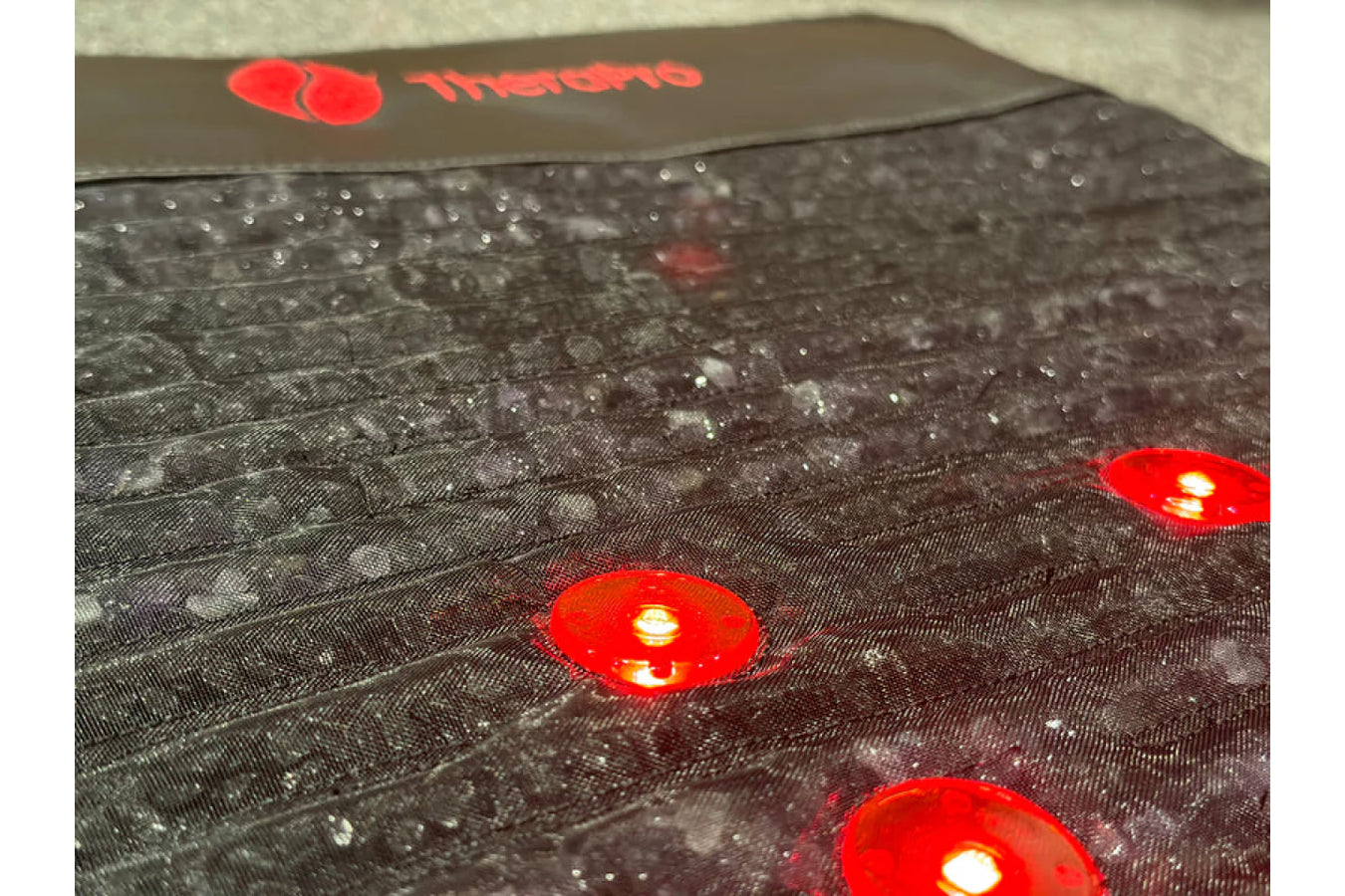 Therasage Infrared Heating Pad red light closeup