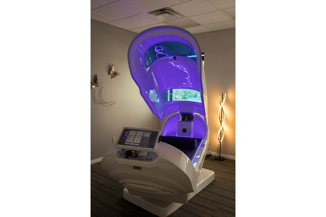 Theta Chamber Neuro Wellness Pod by Innergy Dev close up