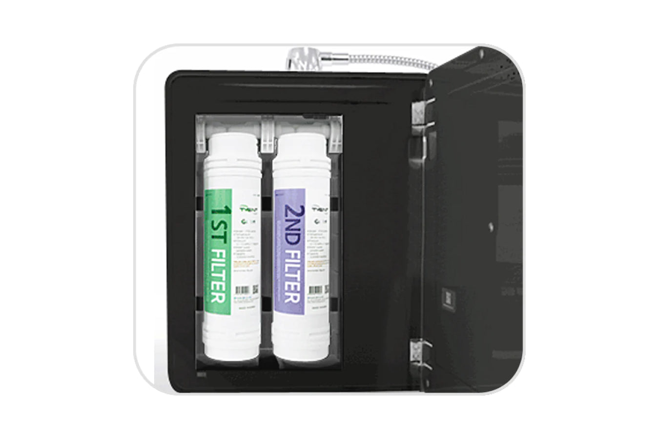 Tyent Water Alkalizer Machine two filters view