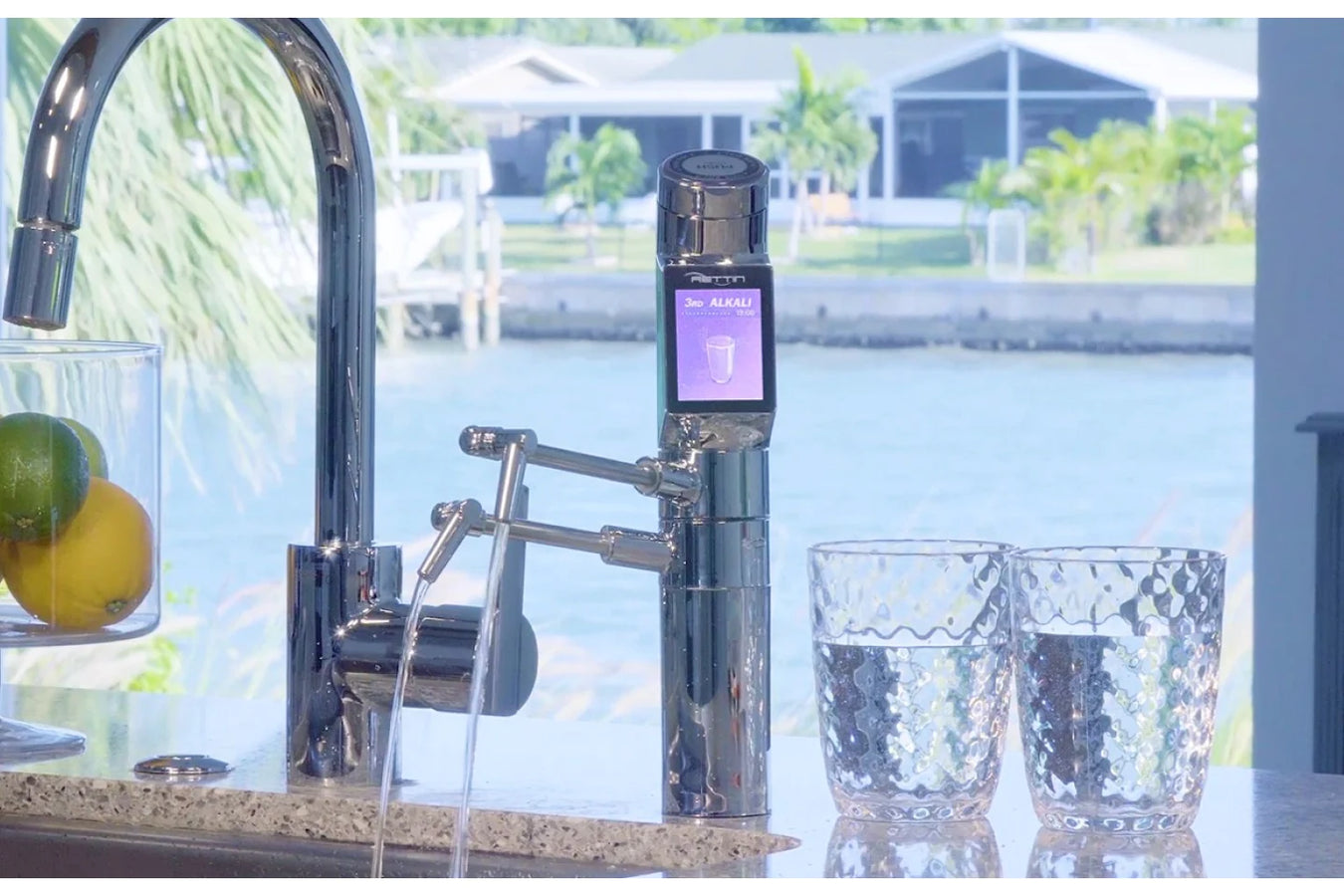 Tyent Alkaline Water Machine in use