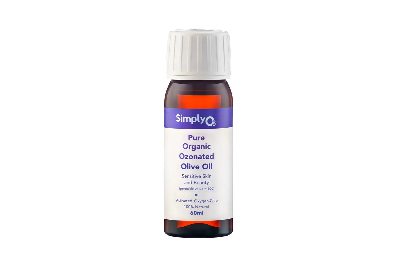 Simply O3 Pure Organic Ozonated Olive Oil, 60ml bottle