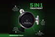 Rapid Release ProAm 5-in-1 treatment diagram showing the treatment disk, large tip, soft tip, power band and acupoint tip