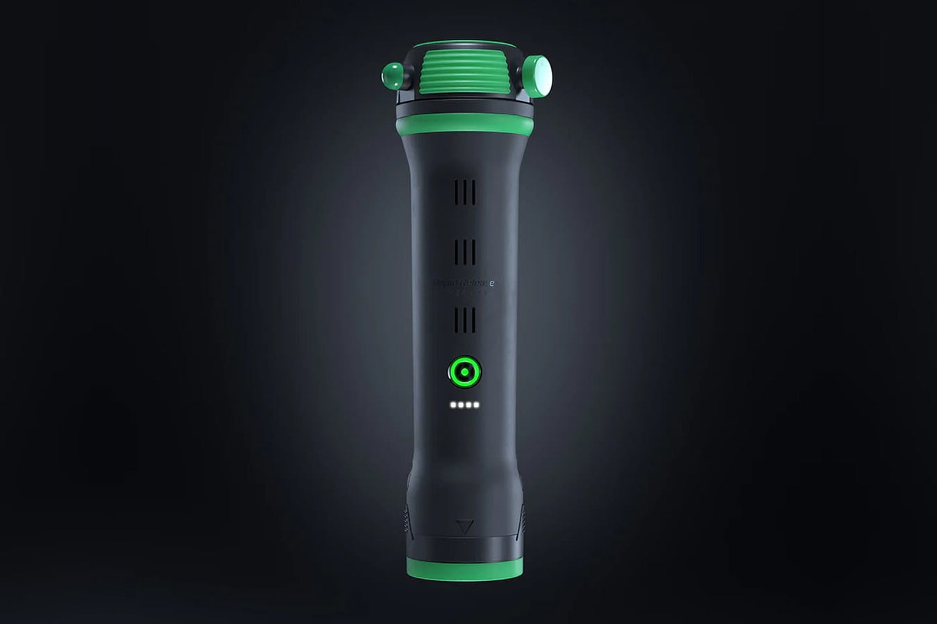 Rapid Release Pro3+ professional vibration massager standing upright with indicator lights