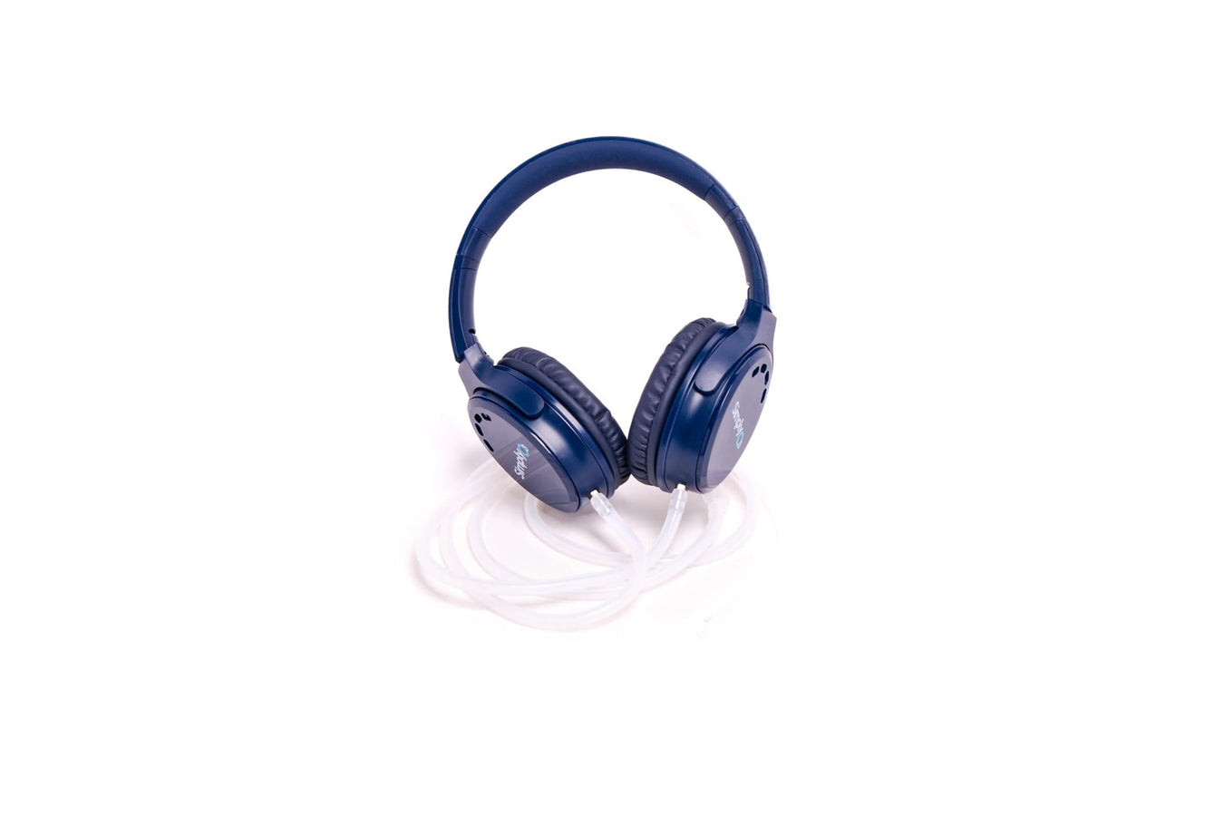 Simply O3 ear insufflation headset with cannula tubing