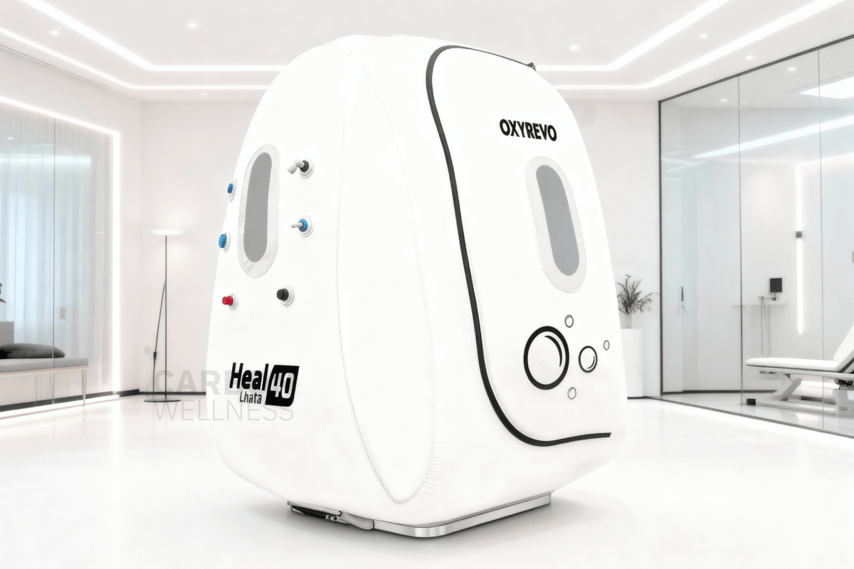 OXYREVO Heal40 1.4 ATA Wheelchair Hyperbaric Chamber | Carbon Wellness MD