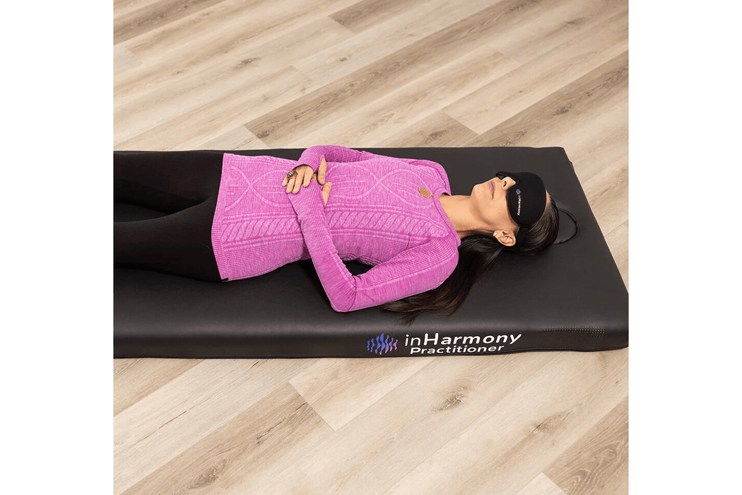 Person feeling relax on the inHarmony Therapy Bed