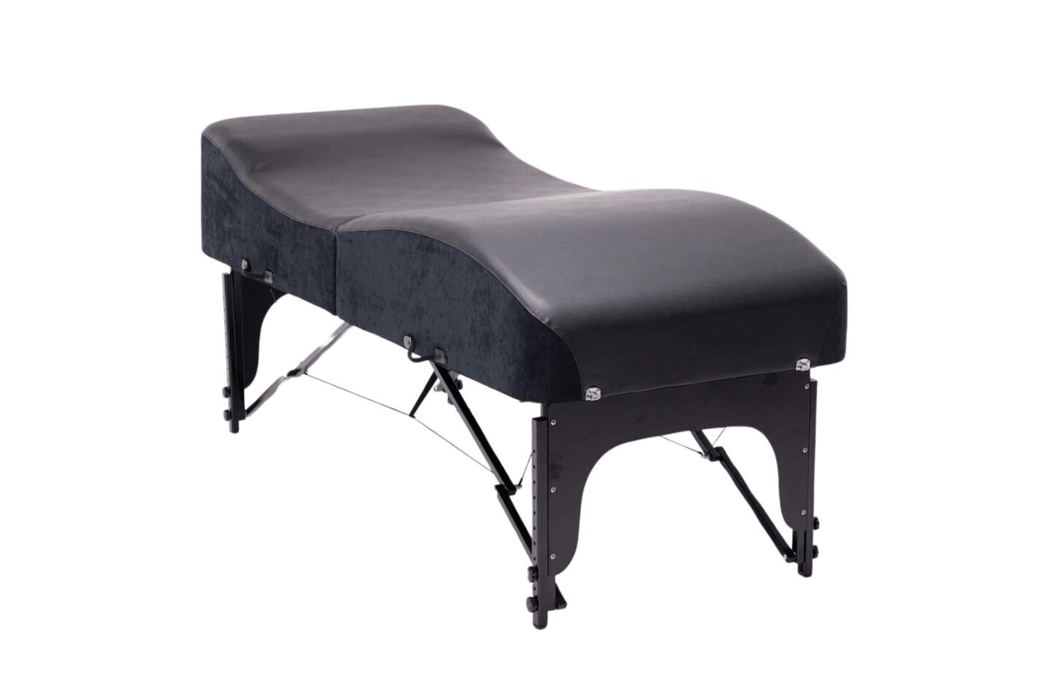 inHarmony Vibroacoustic Therapy Bed side and front view