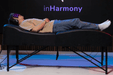 Person feeling relax using inHarmony Vibroacoustic Therapy Bed