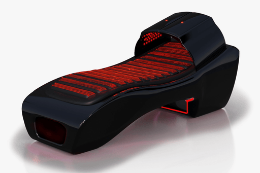 VACUACTIVUS InfraCouch Red Light Simple Red Light Therapy Light Black Front View