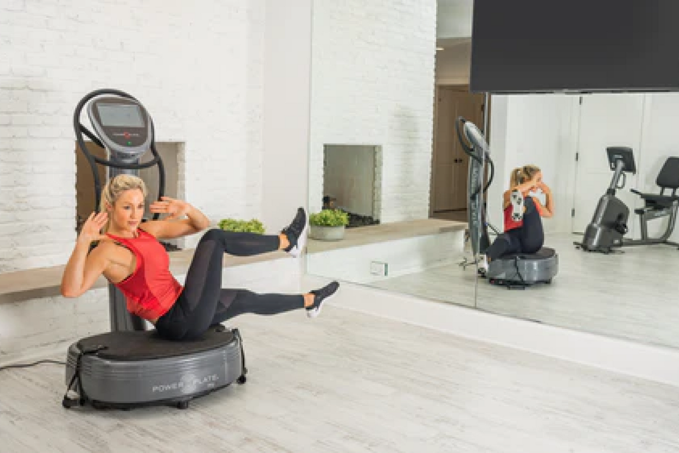 Person working out in the Power Plate Body Vibration