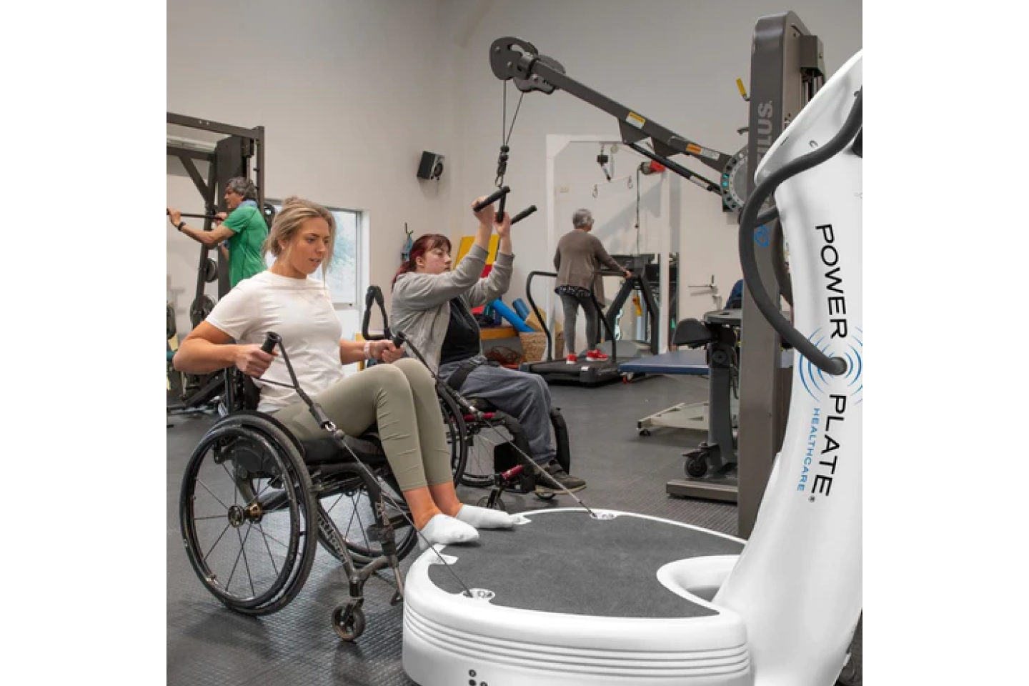 People using the Power Plate Vibration Plate