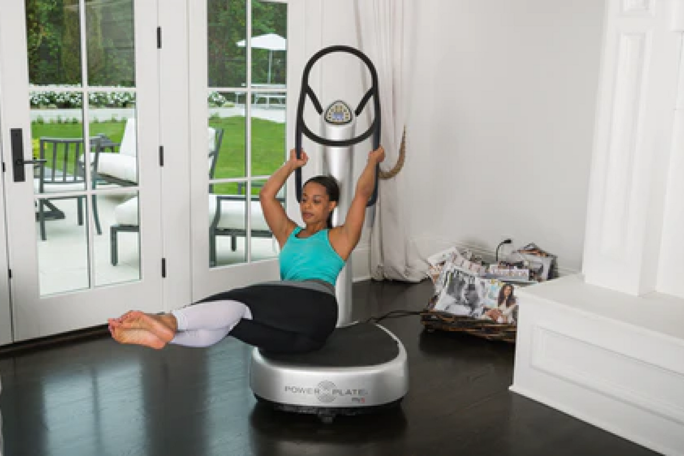 Power Plate Vibration Massage in operation