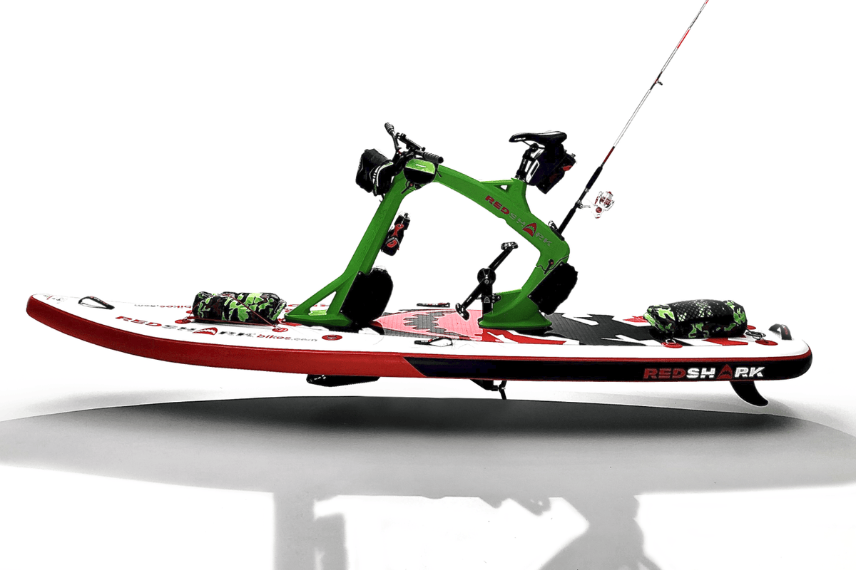 Red Shark Adventure Bike Surf with all the inclusions side view