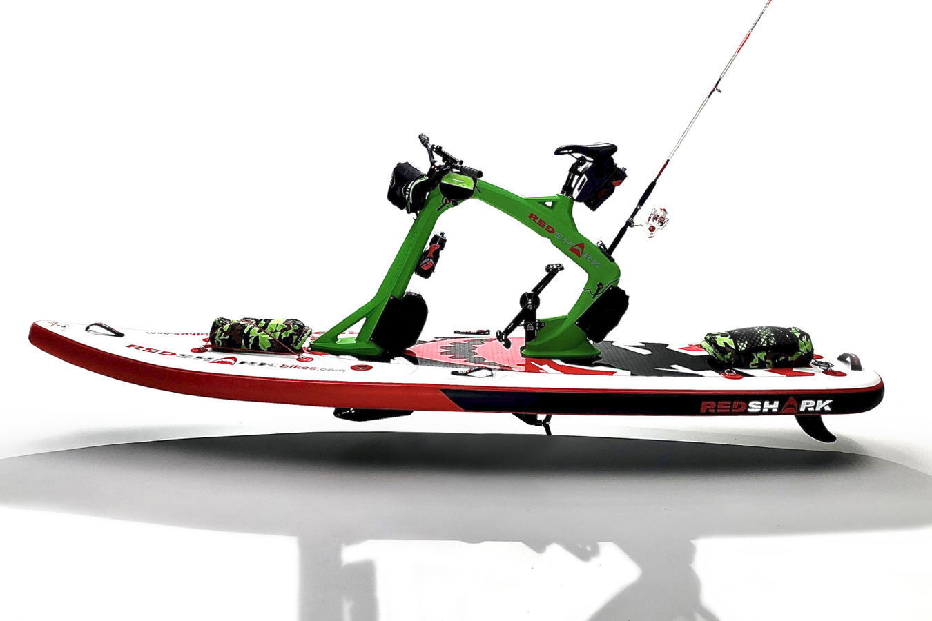 Red Shark Adventure Bike Surf with all the inclusions side view