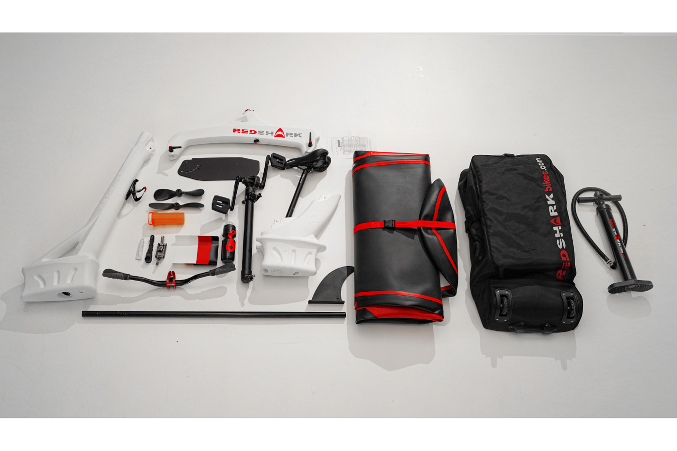 Red Shark Water Bike all package inclusions