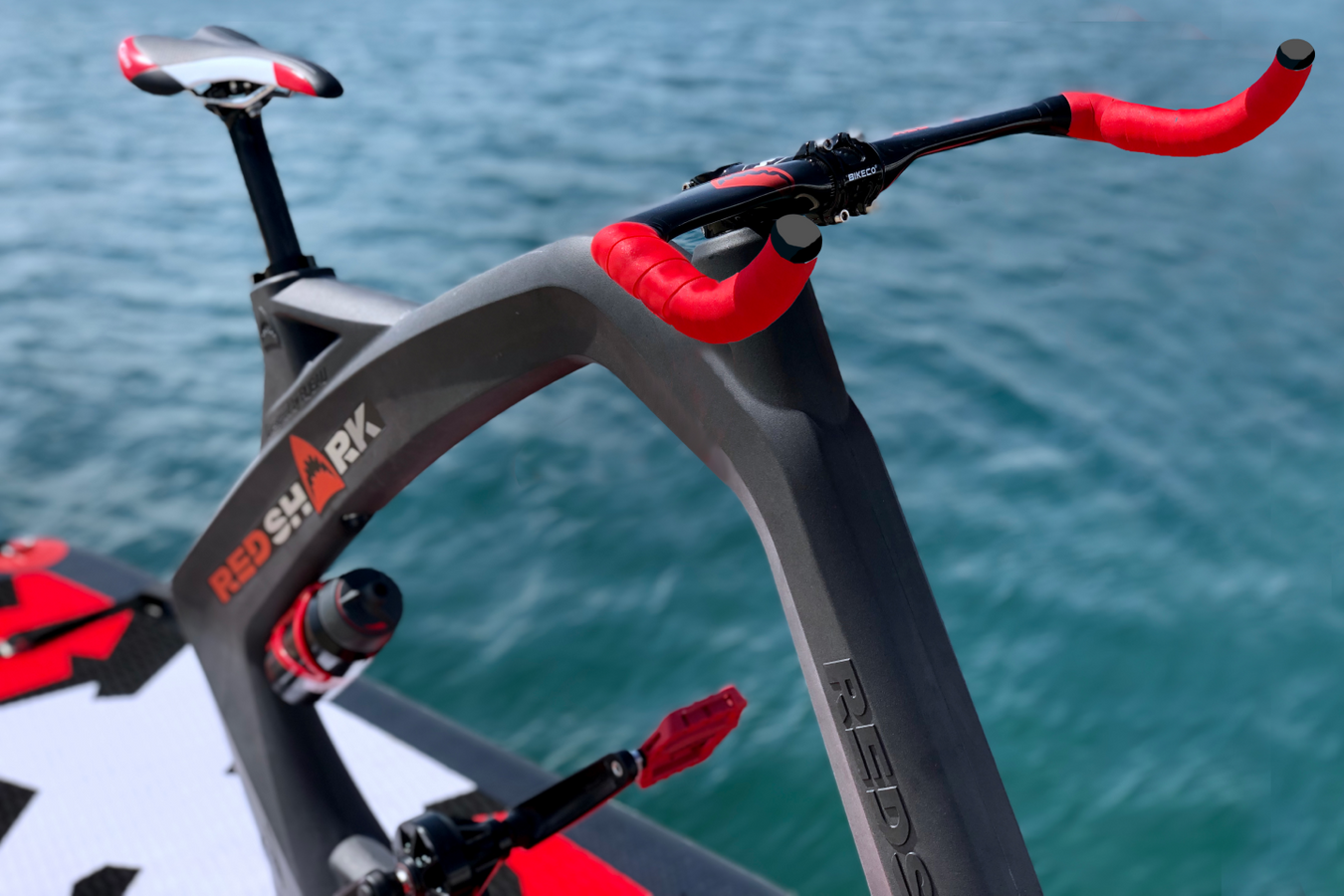 Red Shark Aqua Cycle red handle bar and black body frame